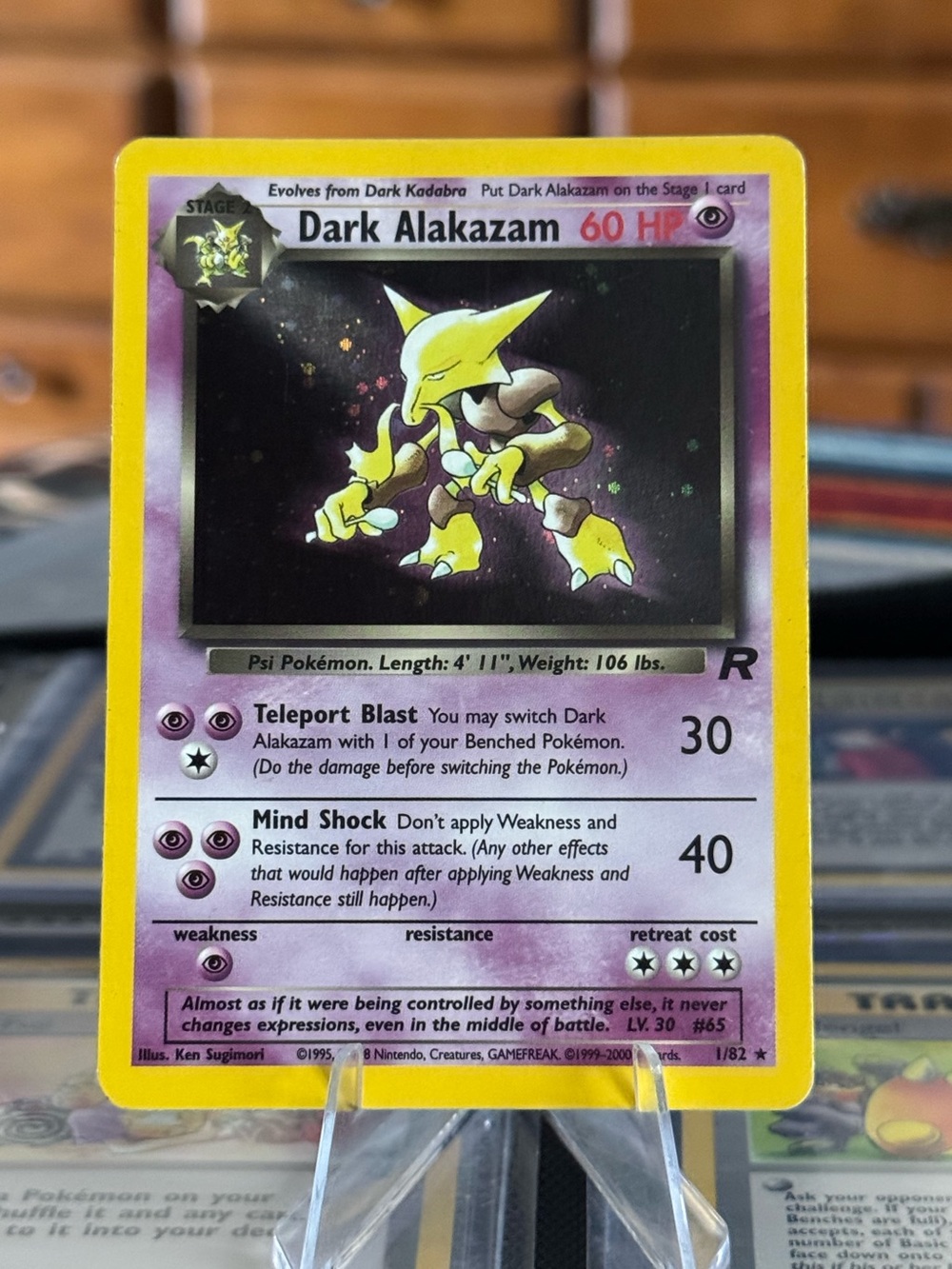 Pokemon Dark Alakazam 1999 Team Rocket Holo